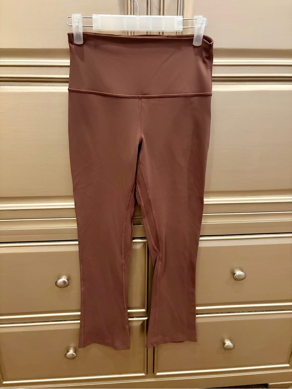 High-Waist Brown Lululemon Flare Align Leggings